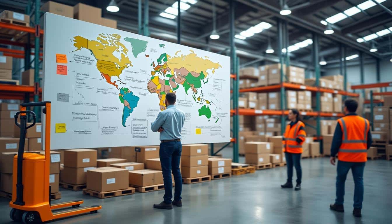 Illustration: Comprendre la cartographie des flux dans la gestion logistique