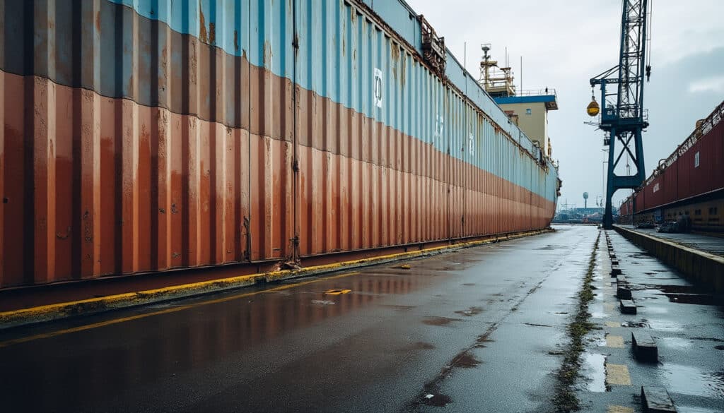Conteneur 40 pieds : dimensions clés pour transport et stockage