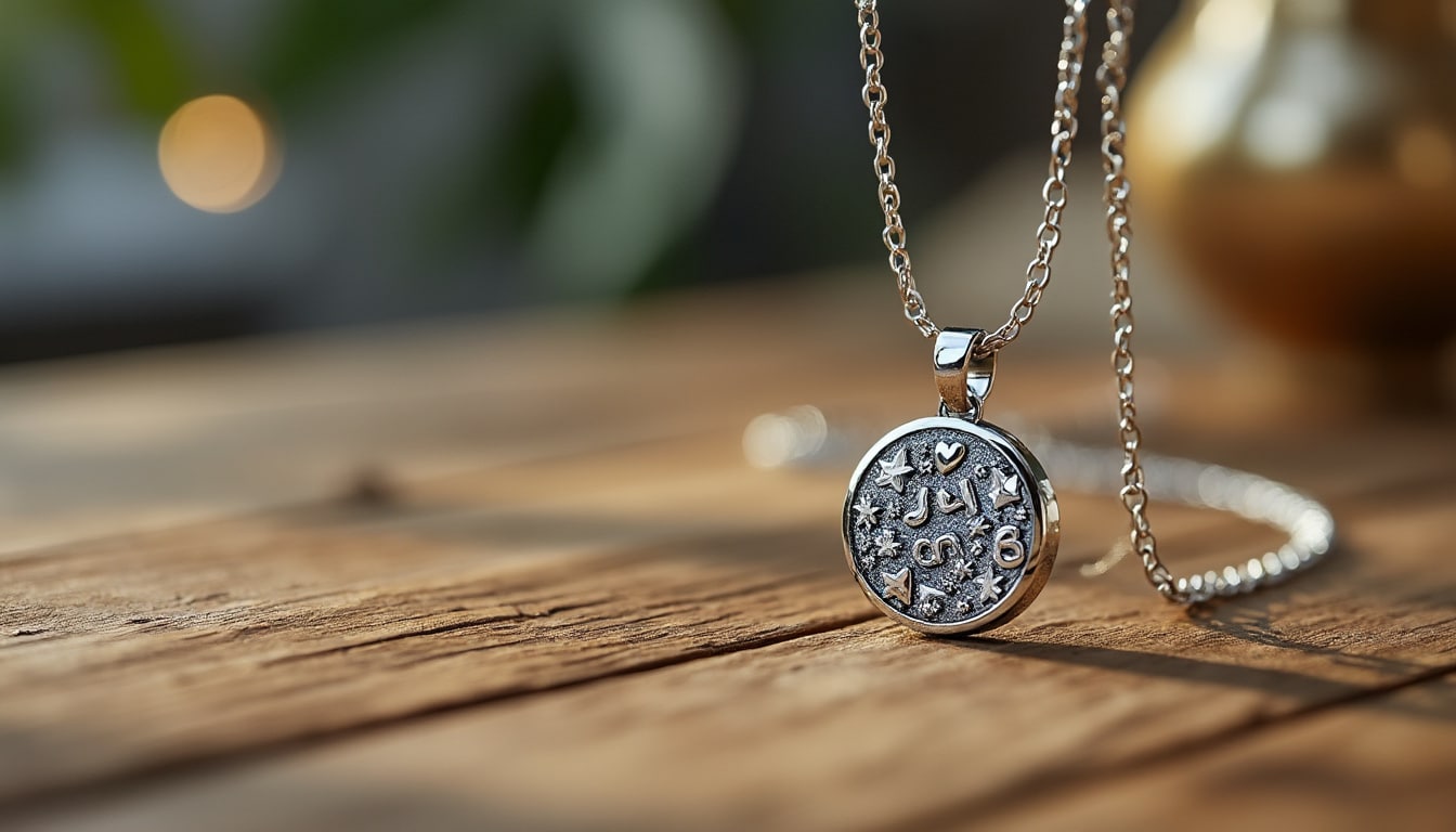 Collier breloque en acier inoxydable : style durable et personnalisable